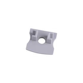 M7397  Tiras LED Strips  Profile End Cap With Hole (1pc), 17.3 x 15.7mm Grey